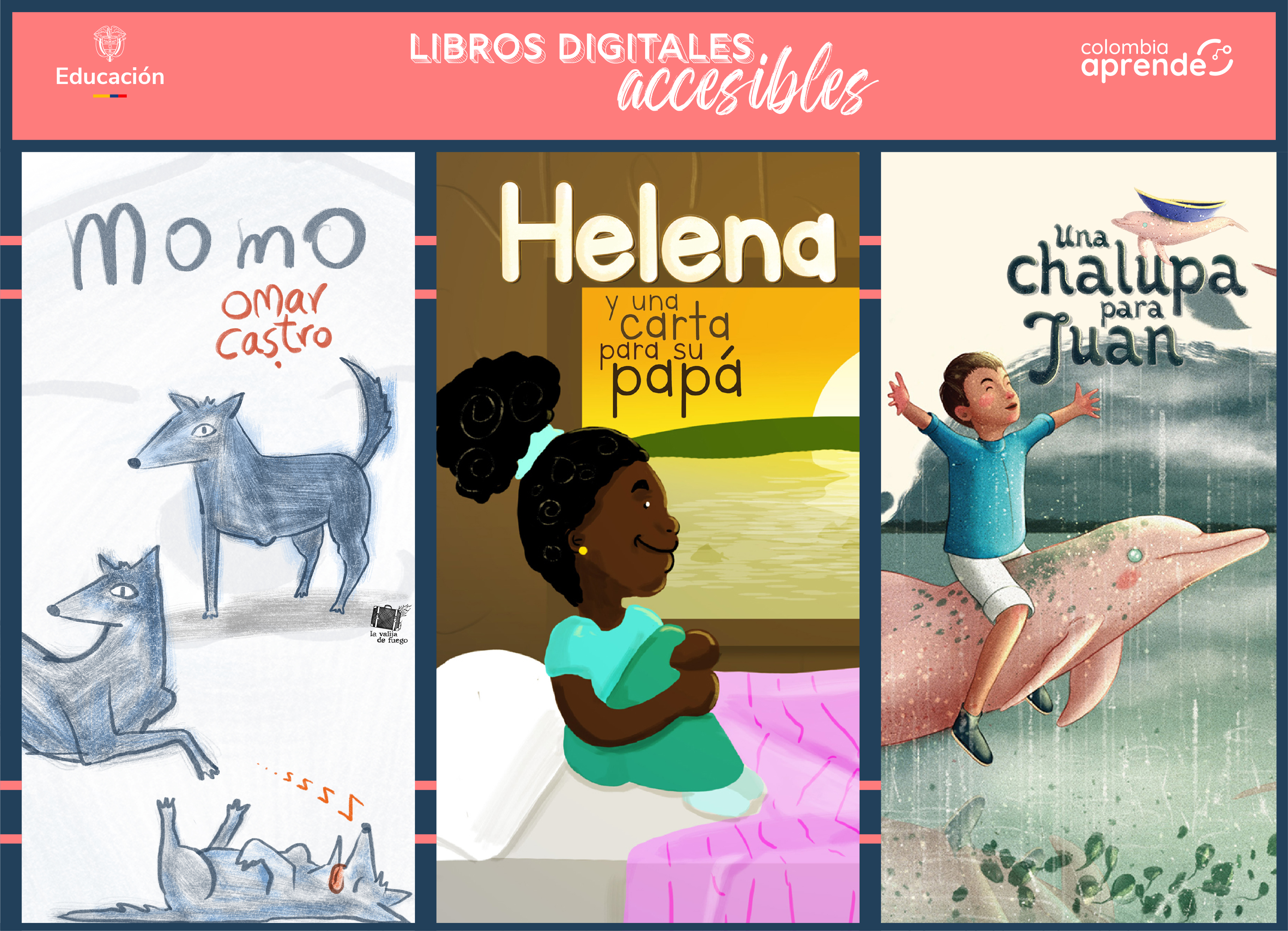 Portada de tre slibros sobre cuentos para niños