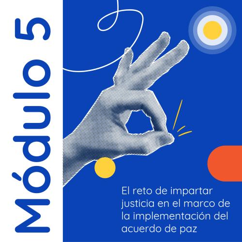 El documento es el Módulo 5 de la guía pedagógica JUSTA-MENTE, titulada “El reto de impartir justicia en el marco de la implementación del Acuerdo de Paz”, elaborada conjuntamente por la Jurisdicción Especial para la Paz (JEP) y el Programa Nacional de Educación para la Paz (Educapaz). Este módulo está diseñado como una herramienta didáctica para abordar la justicia transicional y restaurativa en entornos educativos, promoviendo el desarrollo de competencias intrapersonales, interpersonales y comunitarias. 
