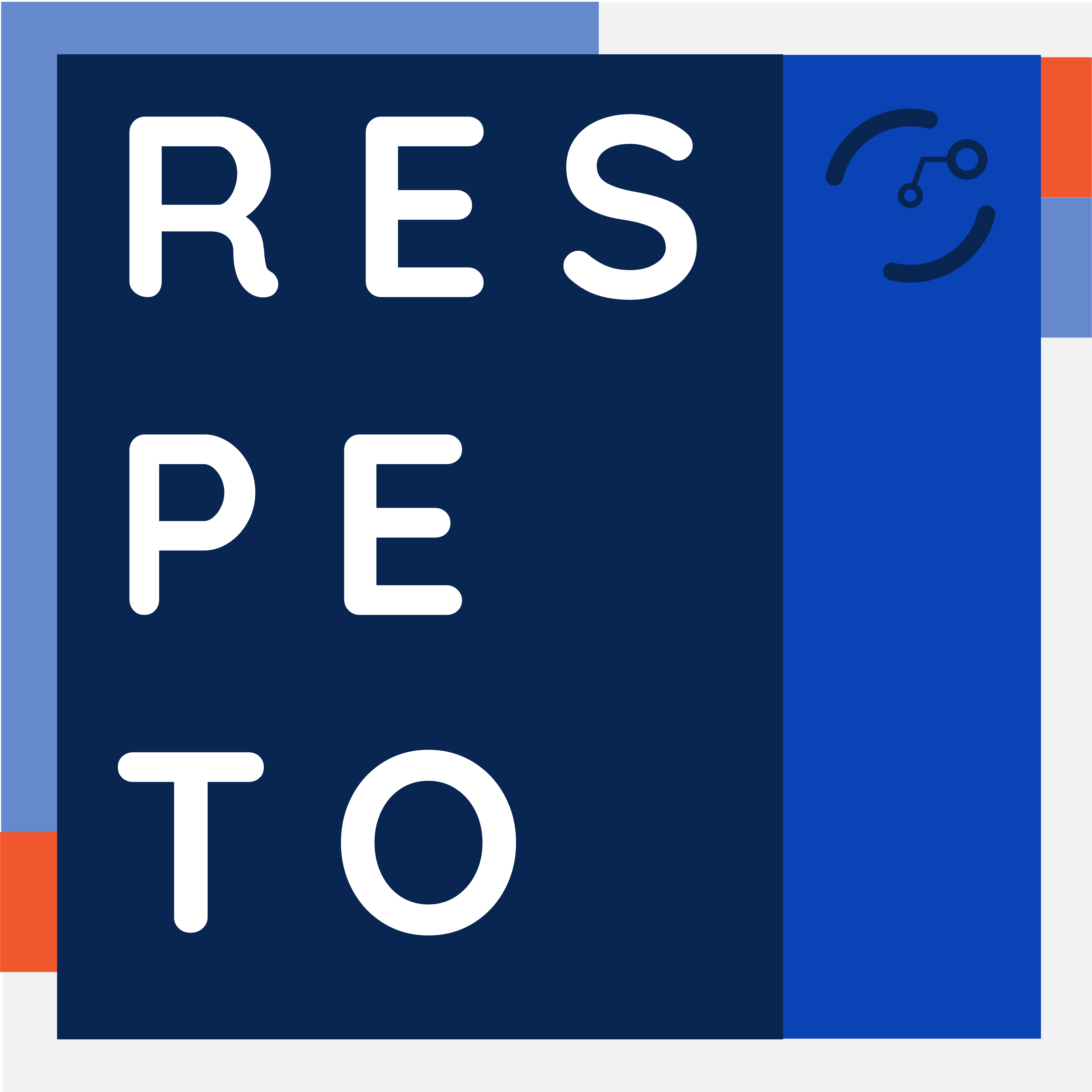 Fondo azul con título alineado a la izquierda con la inscripción: "Respeto" en mayúscula sostenida