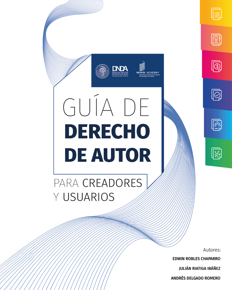 Imagen de la portada de la guía autoral para creadores y usuarios