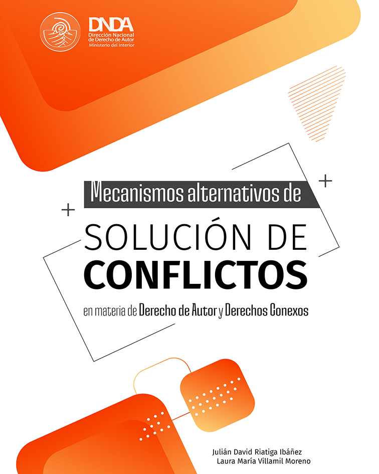 Imagen de la portada de la guía de la solución de conflictos en derechos autorales