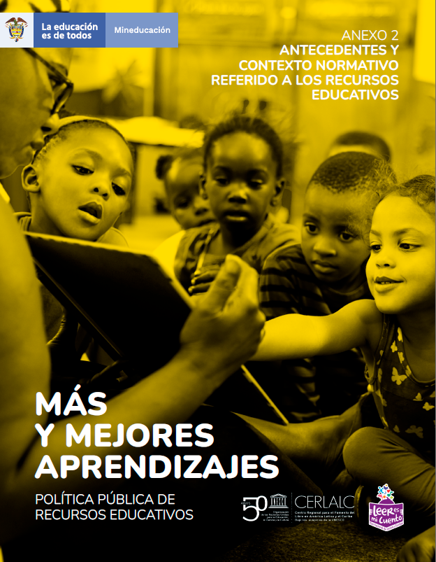 Portada del documento: más y mejores aprendizajes, anexo 2, donde aparece un grupo de niños y un profesor interactuando con una tablet