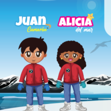 Cartilla con imagen de Juan y Alicia