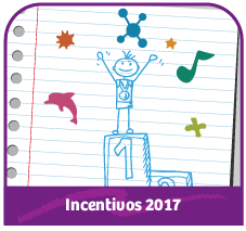 Ilustración de un niño en un podio 