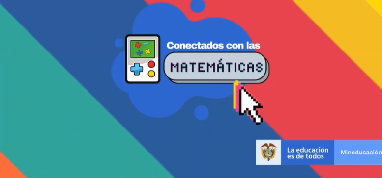 logo de conéctate con las matemáticas que es una nube de colores
