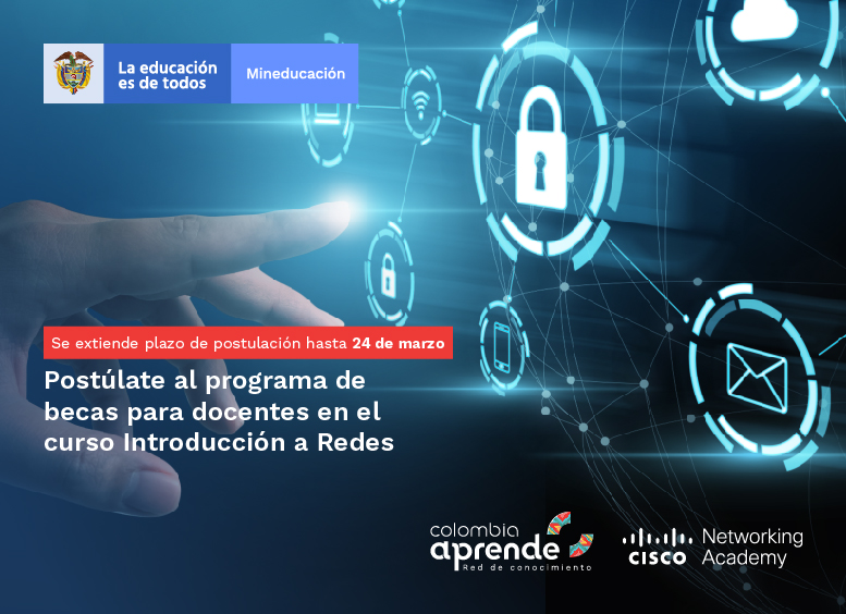 imagen de una mano tocando redes en fondo azul