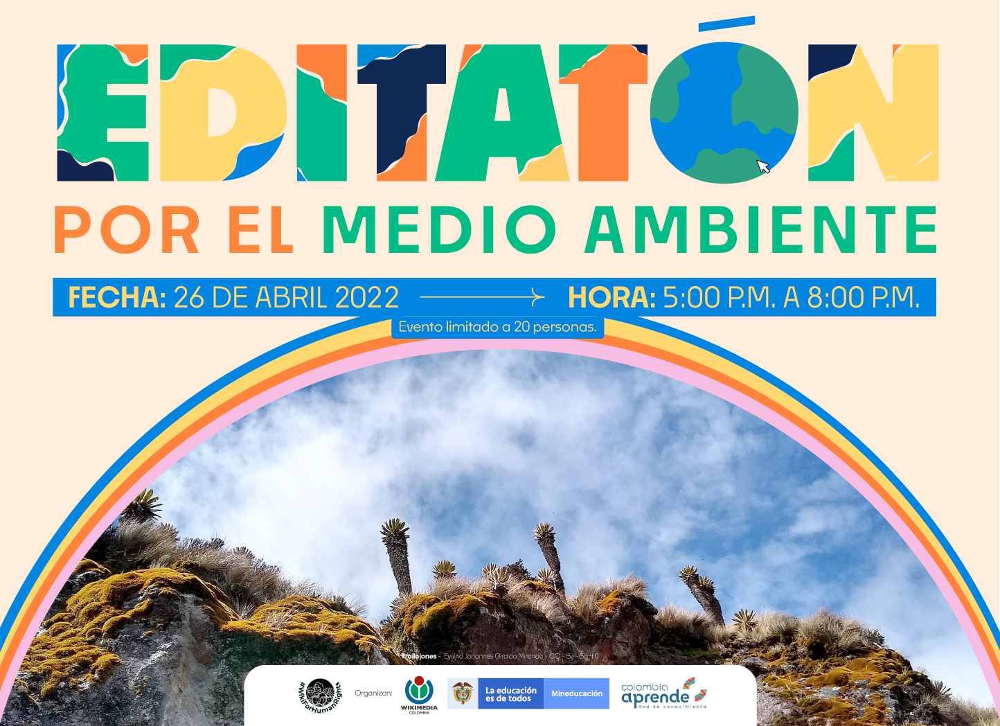 Ecard invitación Editatón Wikimedia