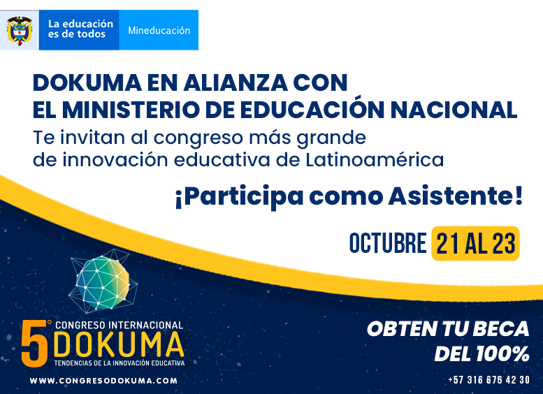 Ecard Invitación Congreso Dokuma 2021 Ministerio de Educación