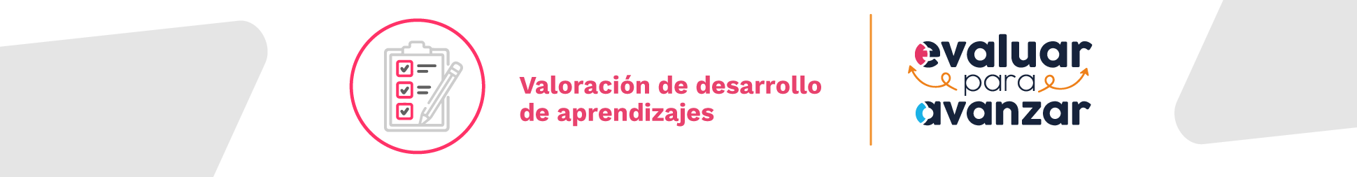 Banner valoración del desarrollo y de los aprendizajes