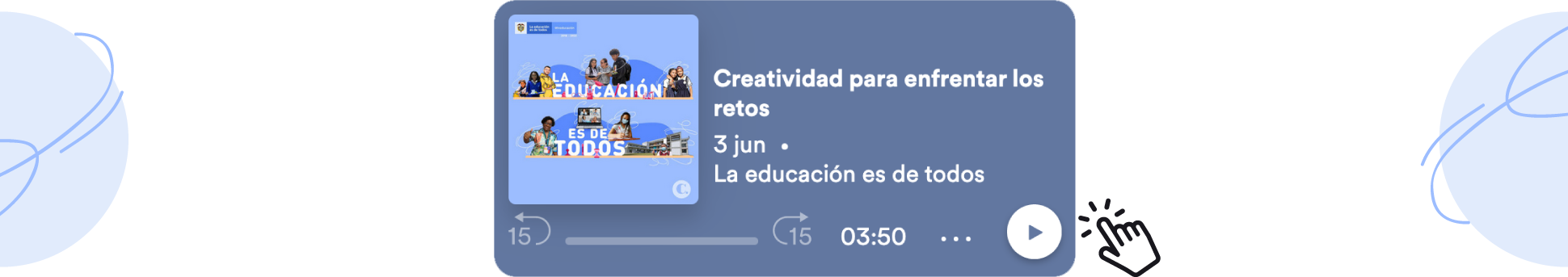 Imagen podcast creatividad para enfrentar los retos
