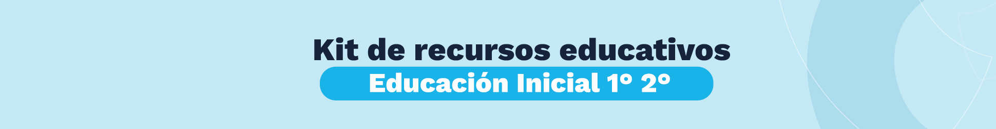Banner kit de recursos educativos Educación Inicial 1° 2° Banner kit de recursos educativos Educación Inicial 1° 2°