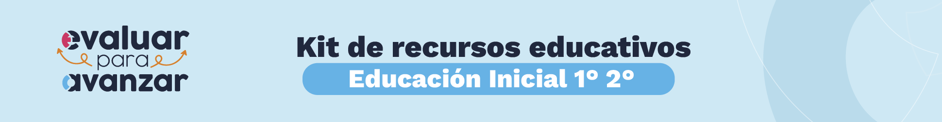 Banner kit de recursos educativos Educación Inicial 1° 2° Banner kit de recursos educativos Educación Inicial 1° 2°