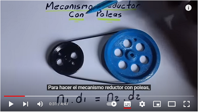 Video Reductor con Poleas