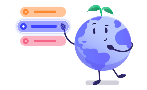 Banner Cursos interactivos Ilustración mundo