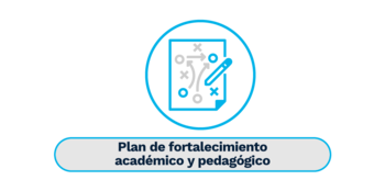 Botón Plan de fortalecimiento académico y pedagógico