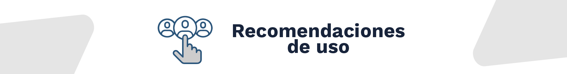 Imagen recomendaciones de uso
