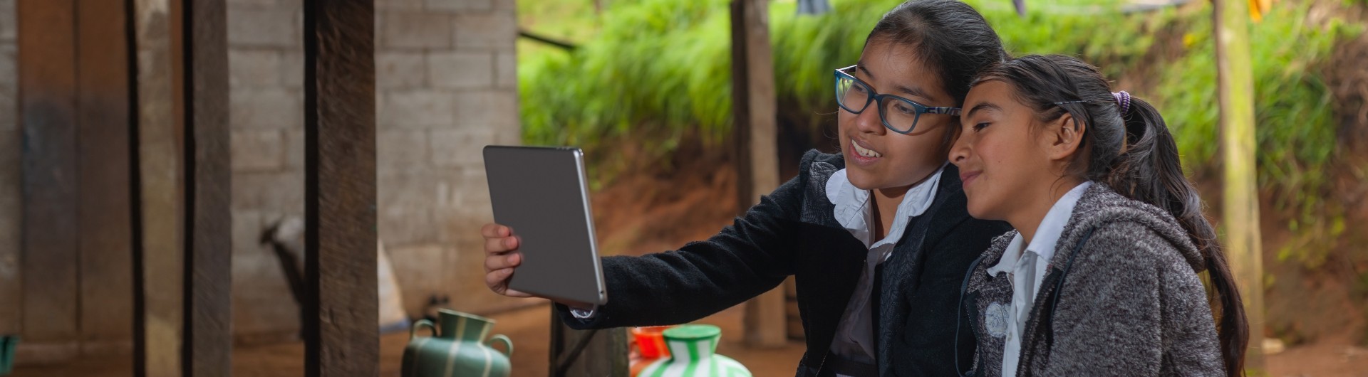 Niñas tomandose foto