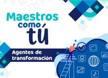 Ilustración docente investigando. Maestros como tú