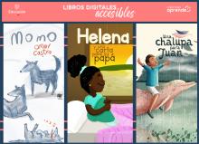 Portada de tre slibros sobre cuentos para niños