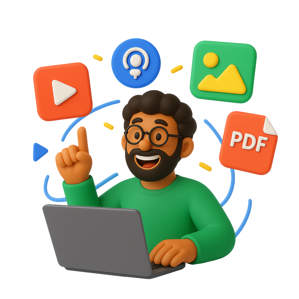 Ilustración de oferta de contenidos